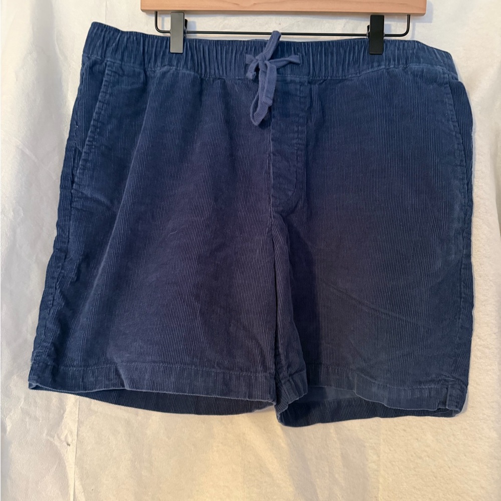 Banana Republic Navy Corduroy Drawstring Hybrid Shorts